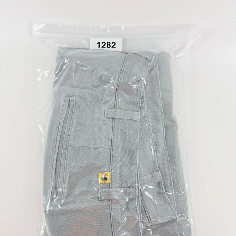 Duck‎ Head Mens Chino Pants Gray Flat Front Cotton Twill Trousers 40x26